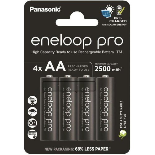 Акумулятор Panasonic Eneloop, AA/HR06, Ni-MH, 2500mAh, 4шт