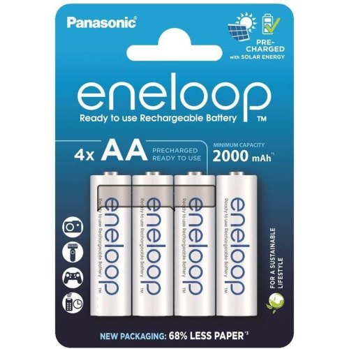 Акумулятор Panasonic Eneloop, AA/HR06, Ni-MH, 2000mAh, 4шт