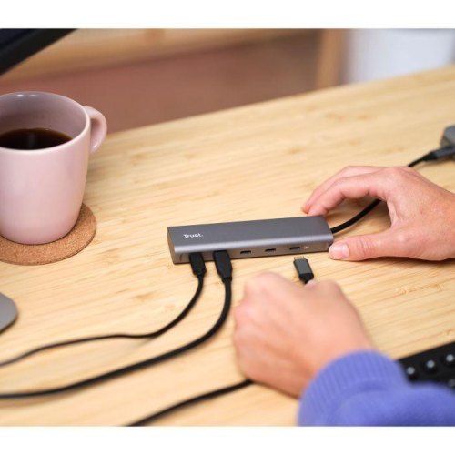 USB-хаб Trust Halyx, 5 в 1, USB Type-C (25136)