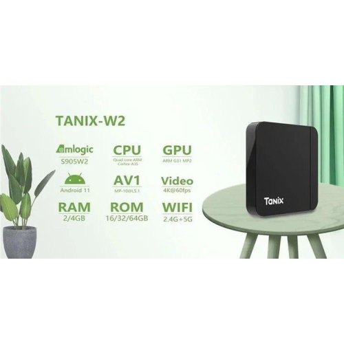 Медіаплеєр Tanix W2 4/32GB