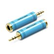 Адаптер Vention, 6.35мм (F) to 3.5мм (M), Blue (VAB-S04-L)