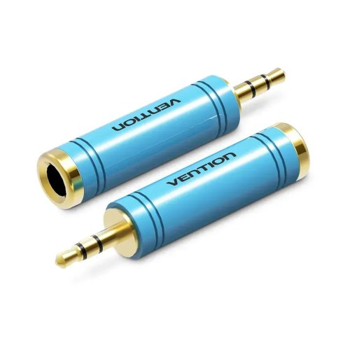 Адаптер Vention, 6.35мм (F) to 3.5мм (M), Blue (VAB-S04-L)