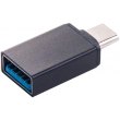 Адаптер Dengos, USB Type-A to USB Type-C, OTG, Black (ADP-009)