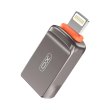 Адаптер XO, USB Type-A (F) to Lightning (M), Grey (NB281A-IA.tranish)