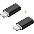 Адаптер XoKo AC-005, microUSB (F) to Lightning (M), 2шт, Black (XK-AC005-BK2)