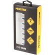 USB-хаб Maxxter, 7 порти, сріблястий (HU3A-7P-01)