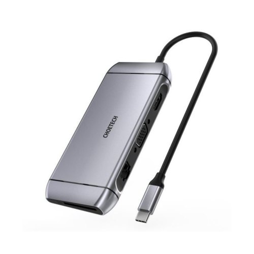 USB-хаб Choetech HUB-M15, 9 в 1, USB Type-C