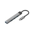 USB-хаб Promate LiteHub-4, USB Type-C, Grey