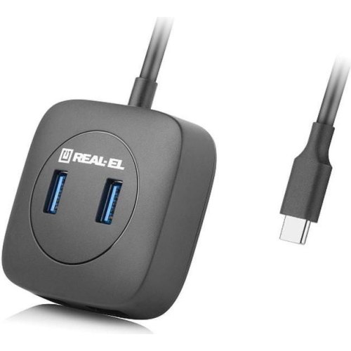 USB-хаб REAL-EL CQ-407, 4 порти (EL123110011)