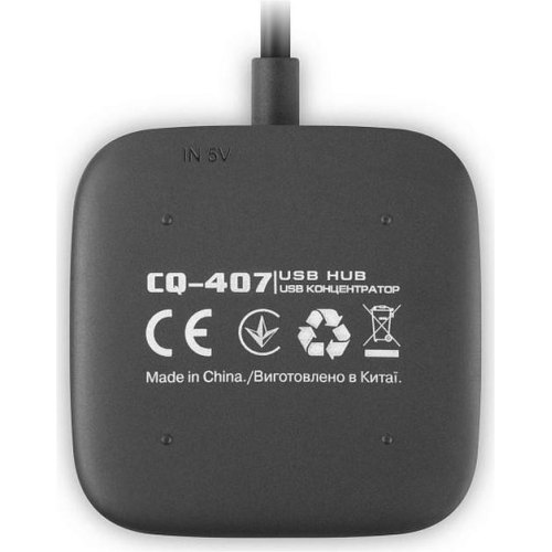 USB-хаб REAL-EL CQ-407, 4 порти (EL123110011)