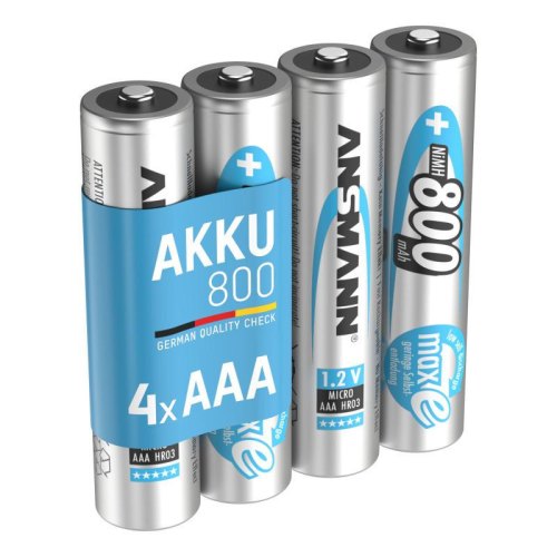 Акумулятор Ansmann, AAA/HR03, Ni-MH, 800mAh, 4шт (5035042)