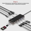 USB-хаб Promate PrimeHub, 7 в 1, USB Type-С, Grey (primehub-go.grey)