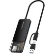 USB-хаб Cabletime CB03B, 4 в 1, USB Type-C