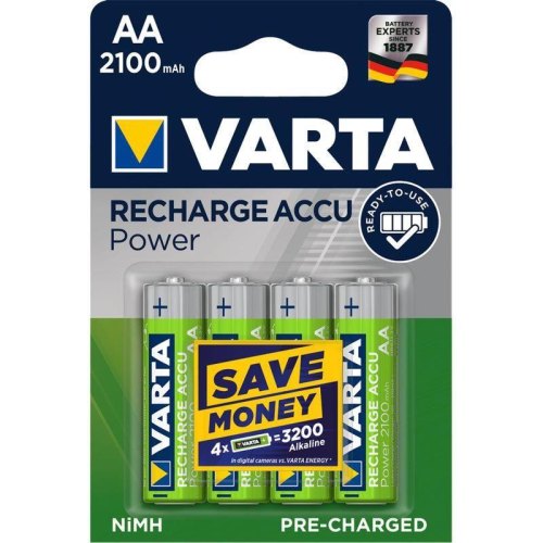 Акумулятор Varta Ready to Use, AA/HR06, Ni-MH, 2100mAh, 4шт (56706)