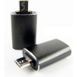 Адаптер Dengos, USB Type-A to microUSB, OTG, Black (ADP-017)