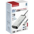 USB-хаб Promate VersaHub, 13 в 1, USB Type-C, Grey