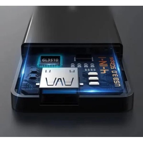 USB-хаб Cabletime CB02B, 4 порти