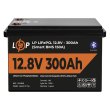 Акумуляторна батарея LogicPower, LiFePO4, 12.8V, 300Ah, 3840Wh, Bluetooth, Smart BMS 200A (LP30383)