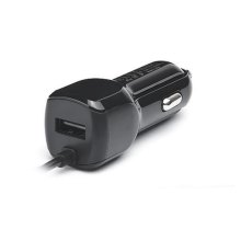 Автомобільний зарядний пристрій REAL-EL CA-17, USB Type-A, 2.1A, кабель Lightning, Black (EL123160010)