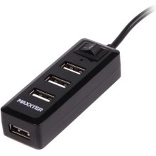 USB-хаб Maxxter, 4 порти (HU2A-4P-AC-03)