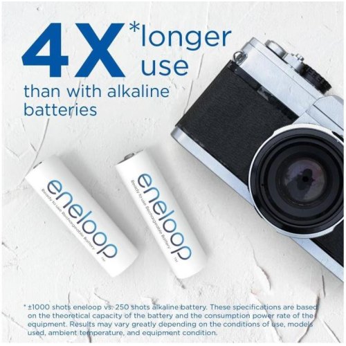 Акумулятор Panasonic Eneloop, AA/HR06, Ni-MH, 2000mAh, 2шт