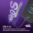 USB-хаб ColorWay, 4 в 1, USB Type-A/USB Type-C (CW-HUB06)