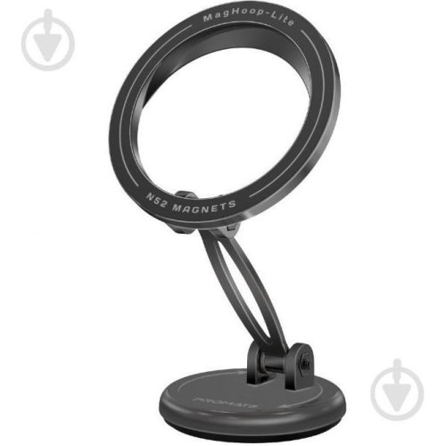 Автомобільний тримач для смартфона Promate MagHoop-Lite, магнітний, Black