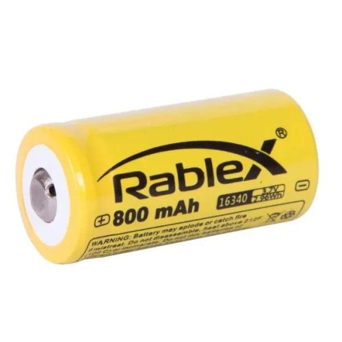 Акумулятор Rablex, 16340, CR123, 3.7V, 800mAh (56319664)
