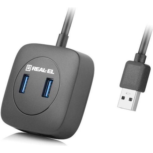 USB-хаб REAL-EL HQ-187, 4 порти (EL123110010)
