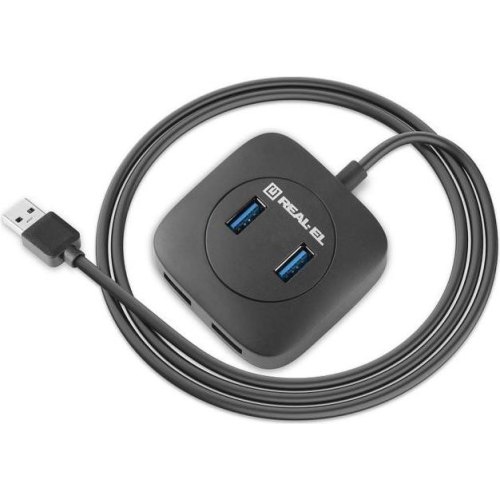 USB-хаб REAL-EL HQ-187, 4 порти (EL123110010)