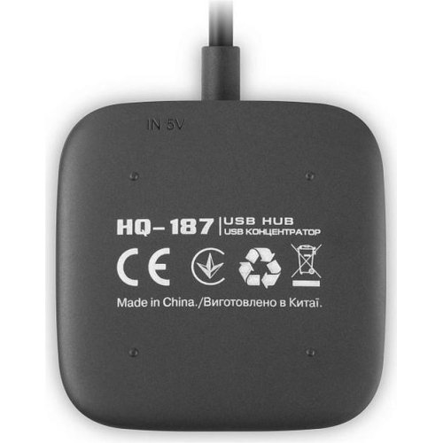 USB-хаб REAL-EL HQ-187, 4 порти (EL123110010)