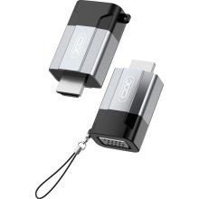 Адаптер XO, HDMI (M) to VGA (F), Black/Grey (GB014-HDMIVGA.tranish)