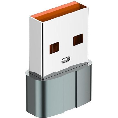 Адаптер ColorWay, USB Type-C (F) to USB Type-A, USB 2.0, Silver (CW-AD-CA)