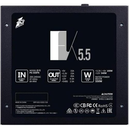Блок живлення 1stPlayer PS-550FK, 550W (FK-550-BK-EU)