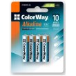 Батарейка ColorWay Alkaline Power, AAA/LR03, 4шт (CW-BALR03-4BL)