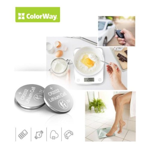 Батарейка ColorWay Lithium Power, CR2032, 5шт (CW-BACR2032-5BL)