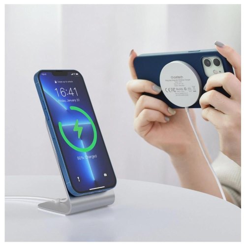 Бездротовий зарядний пристрій Choetech T518-F, 15W, підставка-тримач