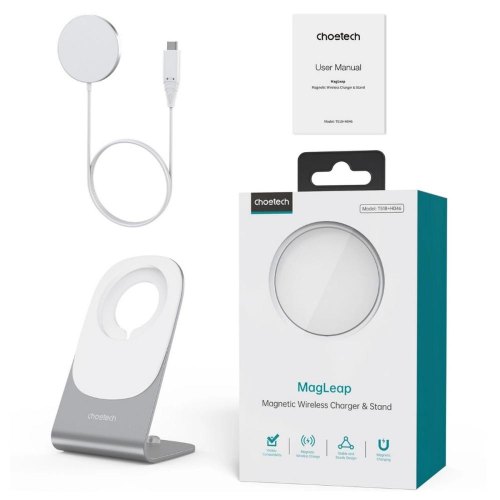 Бездротовий зарядний пристрій Choetech T518-F, 15W, підставка-тримач