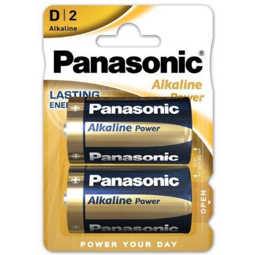 Батарейка Panasonic Alkaline Power, D/LR20, 2шт (LR20APB/2BP)