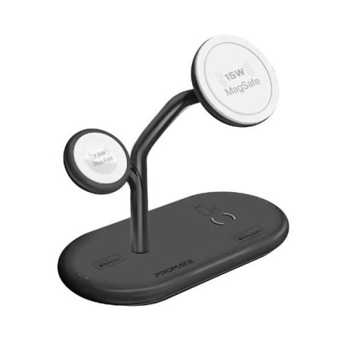 Бездротовий зарядний пристрій Promate Synergy-Pro, MagSafe, 57W, Black