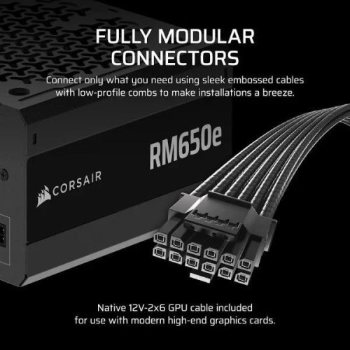 Блок живлення Corsair RM650e, 650W (CP-9020302-EU)