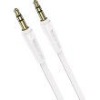 Аудіокабель Borofone BL6, 3.5мм (M) to 3.5мм (M), 1м, білий (BL6-1W)