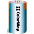 Батарейка ColorWay Alkaline Power, D/LR20, 2шт (CW-BALR20-2BL)