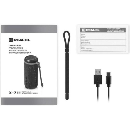 Портативна колонка REAL-EL X-711, Black (EL121600026)