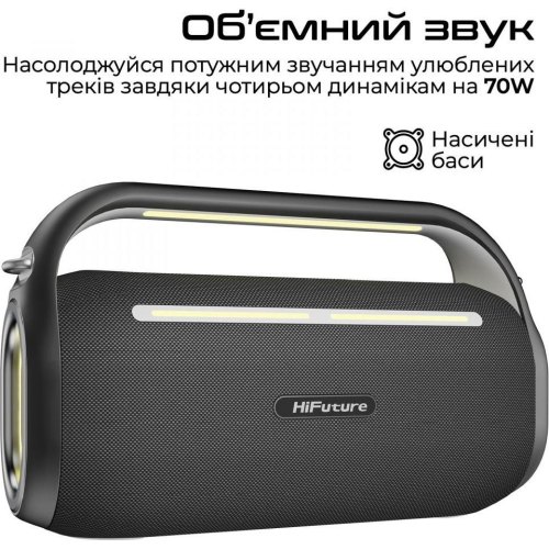 Портативна колонка HiFuture MusicBox, 100W, Black