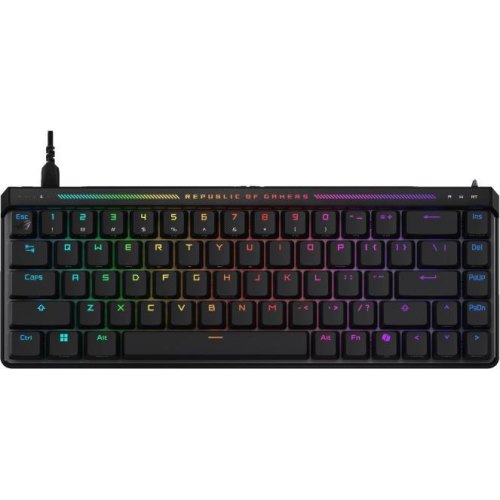 Клавіатура дротова Asus ROG Falchion Ace LED 68key HFX Magnetic Switches, Black (90MP03VE-BKUA20)