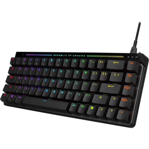 Клавіатура дротова Asus ROG Falchion Ace LED 68key HFX Magnetic Switches, Black (90MP03VE-BKUA20)