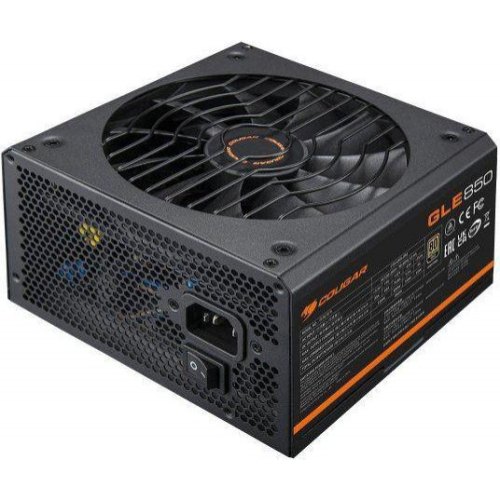 Блок живлення Cougar GLE850, 850Вт, 80 Plus Gold, Modular, 135мм Silent Fan, 8xSATA, 4xPCI-E
