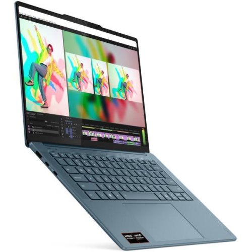 Ноутбук Lenovo Yoga Pro 7 14ASP10, 14.5 OLED/AMD Ryzen AI 9 365/32GB/SSD 1TB/UMA/DOS/Tidal Teal (83LX0011RA)