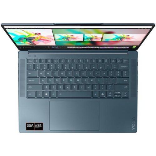 Ноутбук Lenovo Yoga Pro 7 14ASP10, 14.5 OLED/AMD Ryzen AI 9 365/32GB/SSD 1TB/UMA/DOS/Tidal Teal (83LX0011RA)